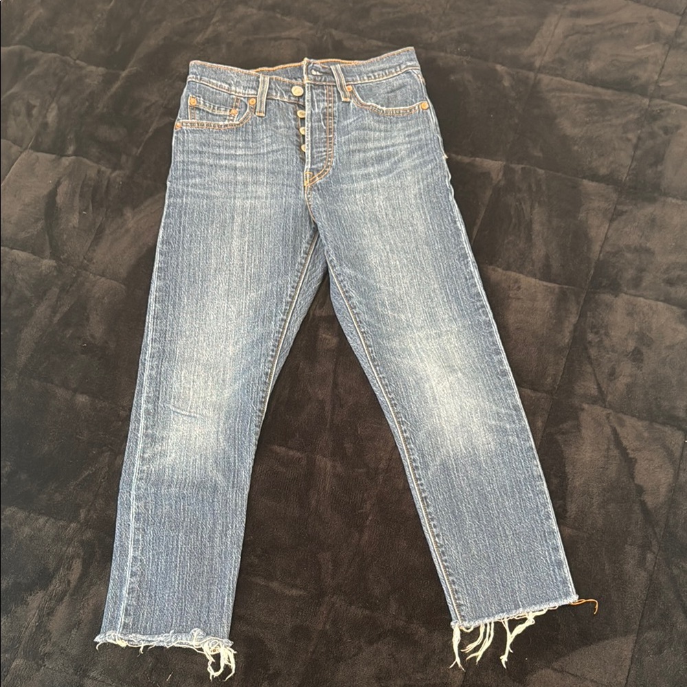 Levi's Blue Distressed Women's Jeans
